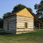 Concord Historical Soc Log Cabin - rear view